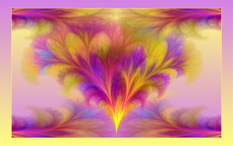 vibrant fractal art design