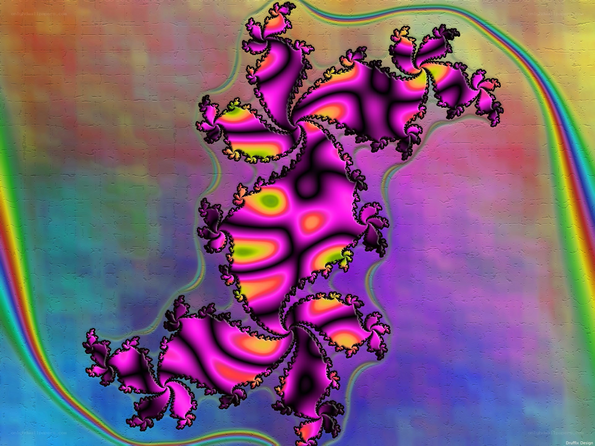 vibrant fractal art design