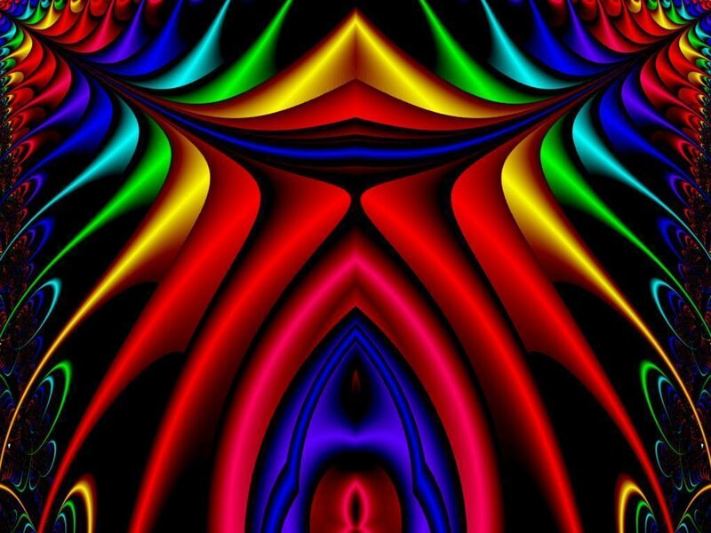 vibrant fractal art pattern