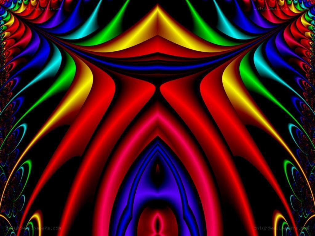 vibrant fractal art pattern