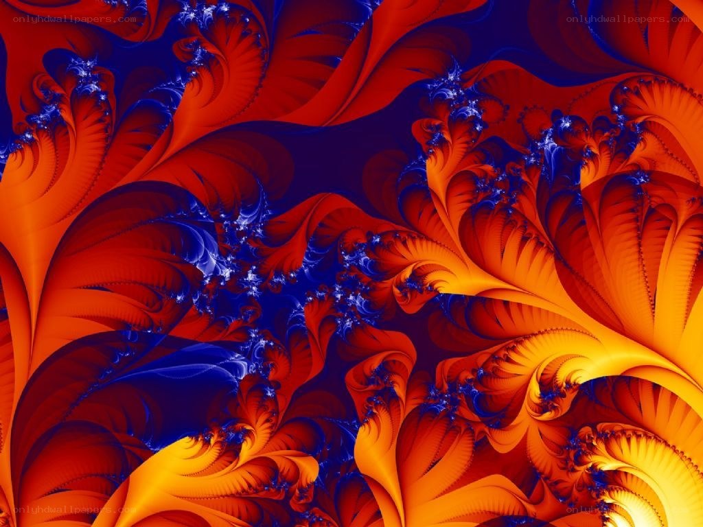 vibrant fractal art pattern