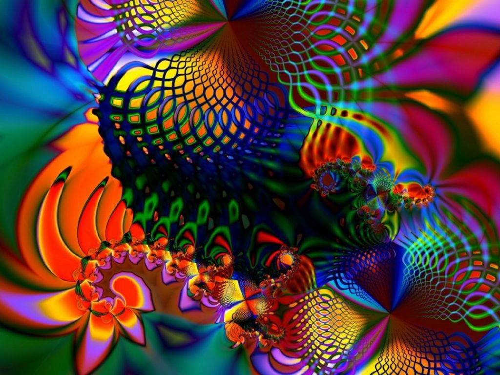 vibrant fractal art pattern