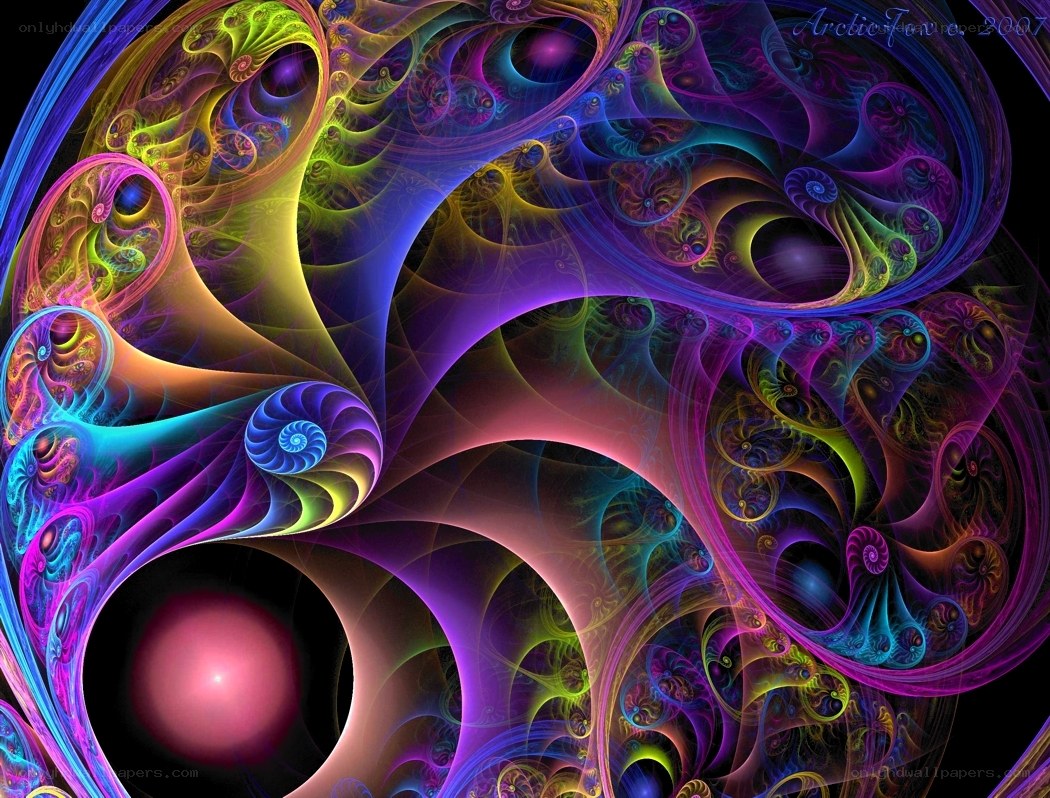 vibrant fractal art pattern