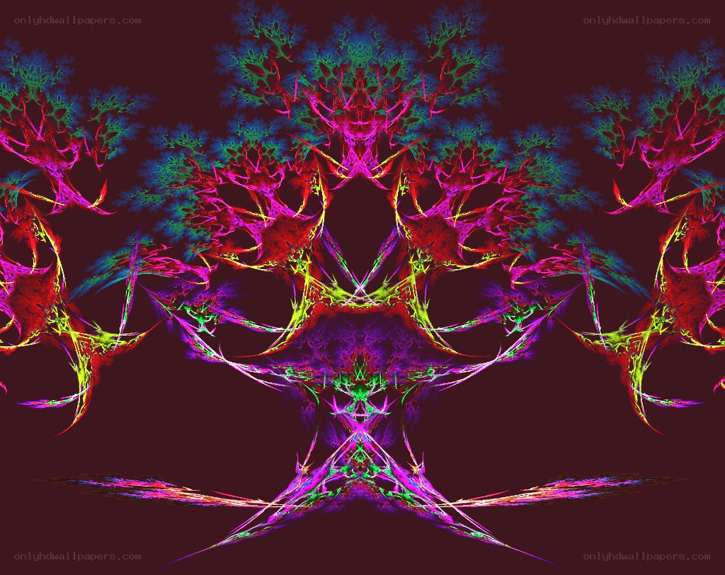 vibrant fractal art pattern