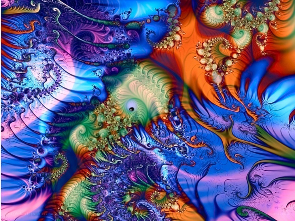vibrant fractal art pattern