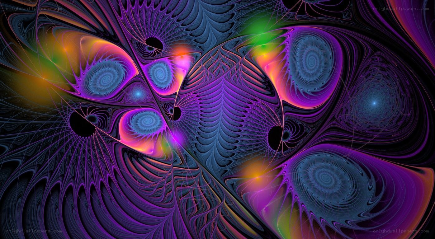 vibrant fractal art pattern