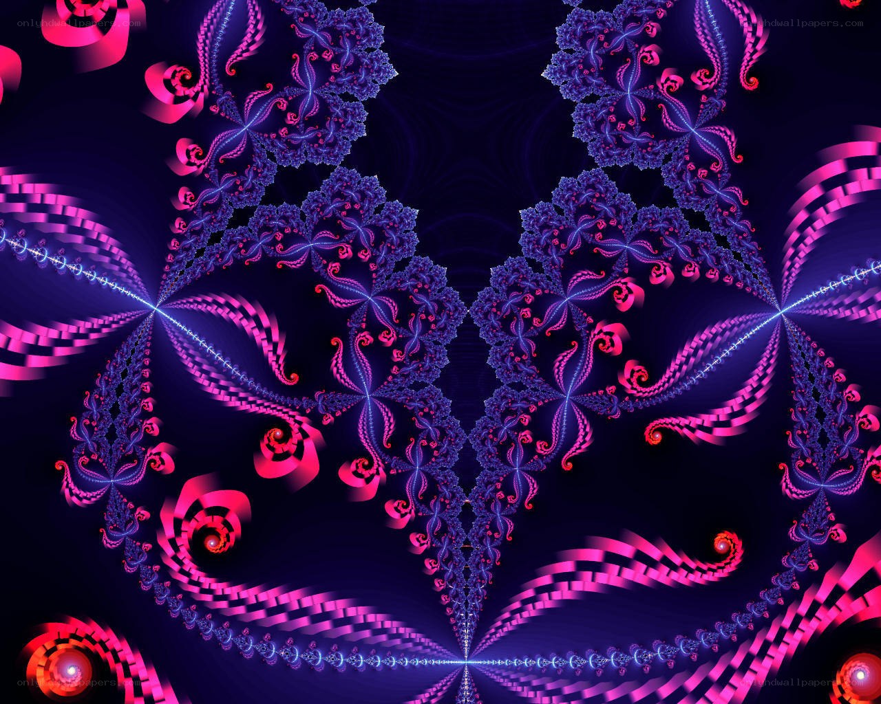 vibrant fractal art pattern