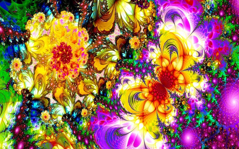 vibrant fractal art pattern