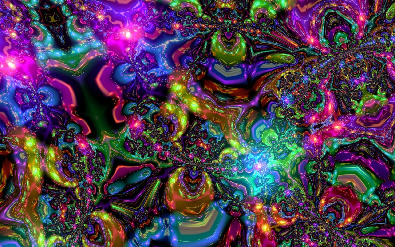 vibrant fractal art pattern