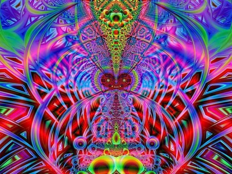 vibrant fractal art pattern