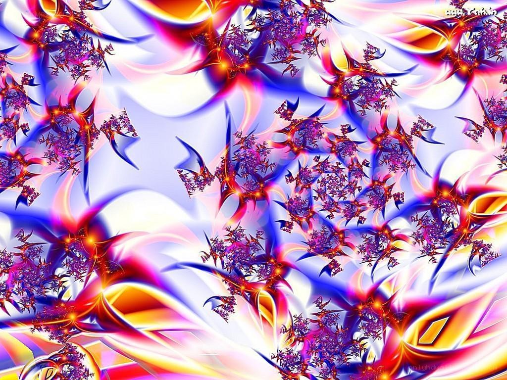 vibrant fractal art pattern