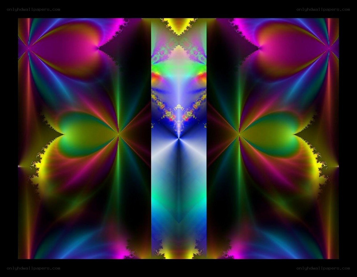 vibrant fractal art pattern