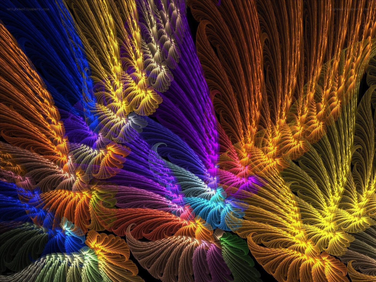 vibrant fractal art pattern