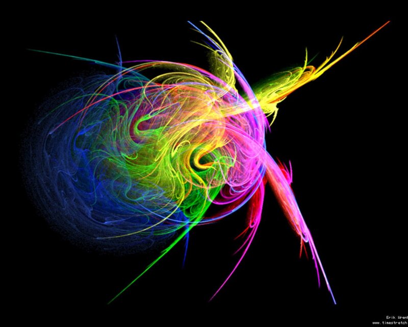 vibrant fractal art swirl