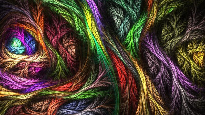 vibrant fractal art swirl