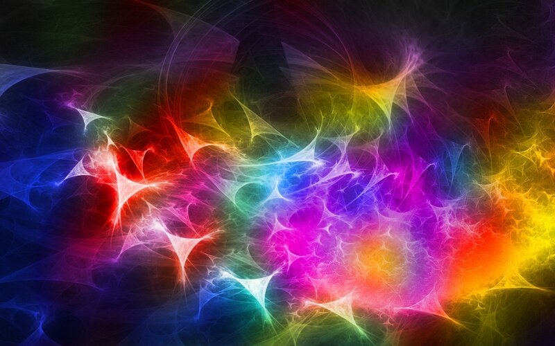 vibrant fractal color explosion