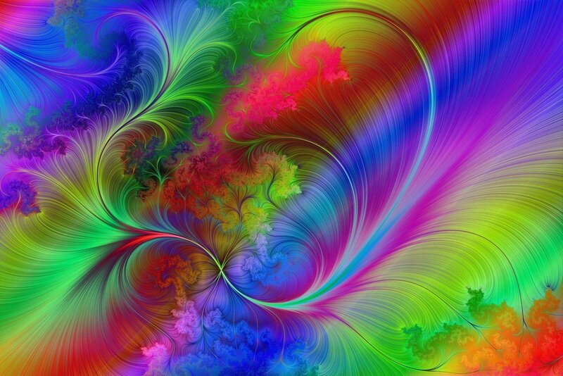 vibrant fractal color swirl