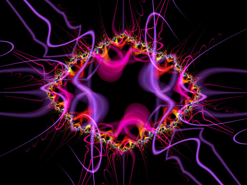vibrant fractal energy burst