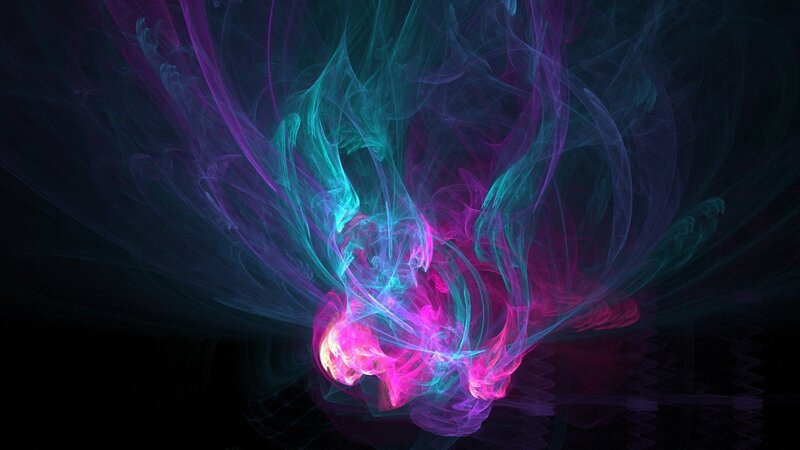 vibrant fractal energy burst