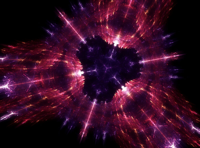vibrant fractal energy burst