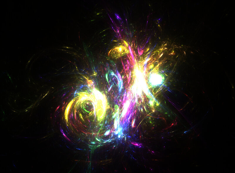 vibrant fractal energy burst