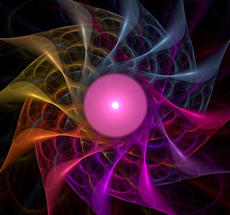 vibrant fractal energy burst
