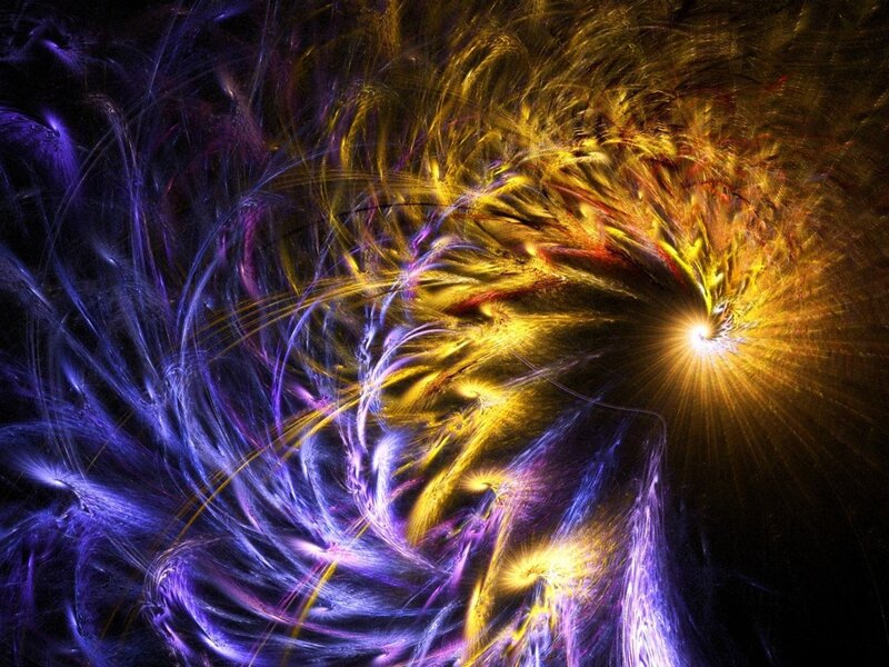 vibrant fractal energy burst