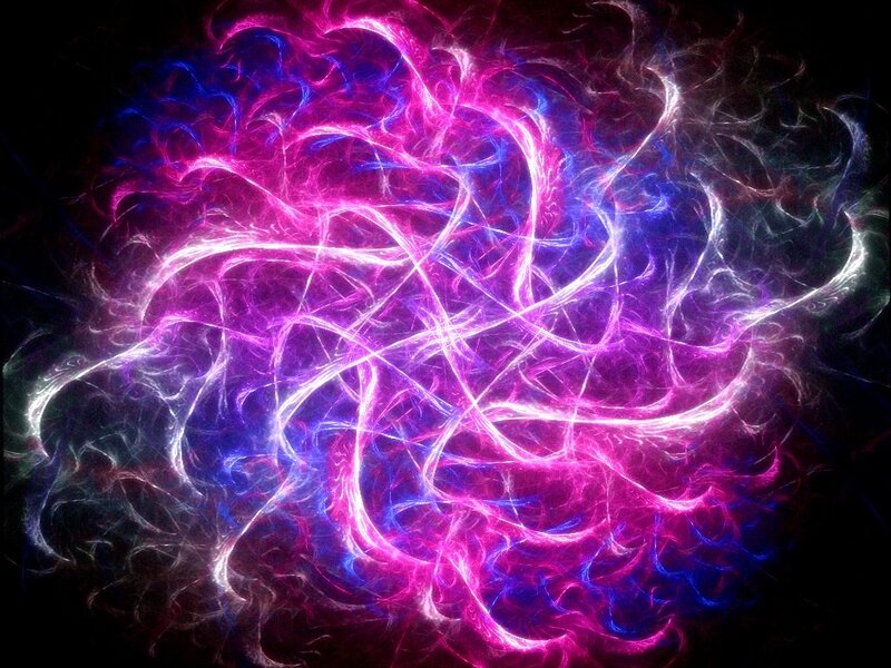 vibrant fractal energy swirl