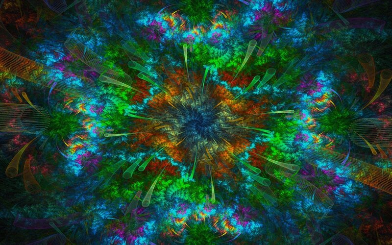 vibrant fractal explosion