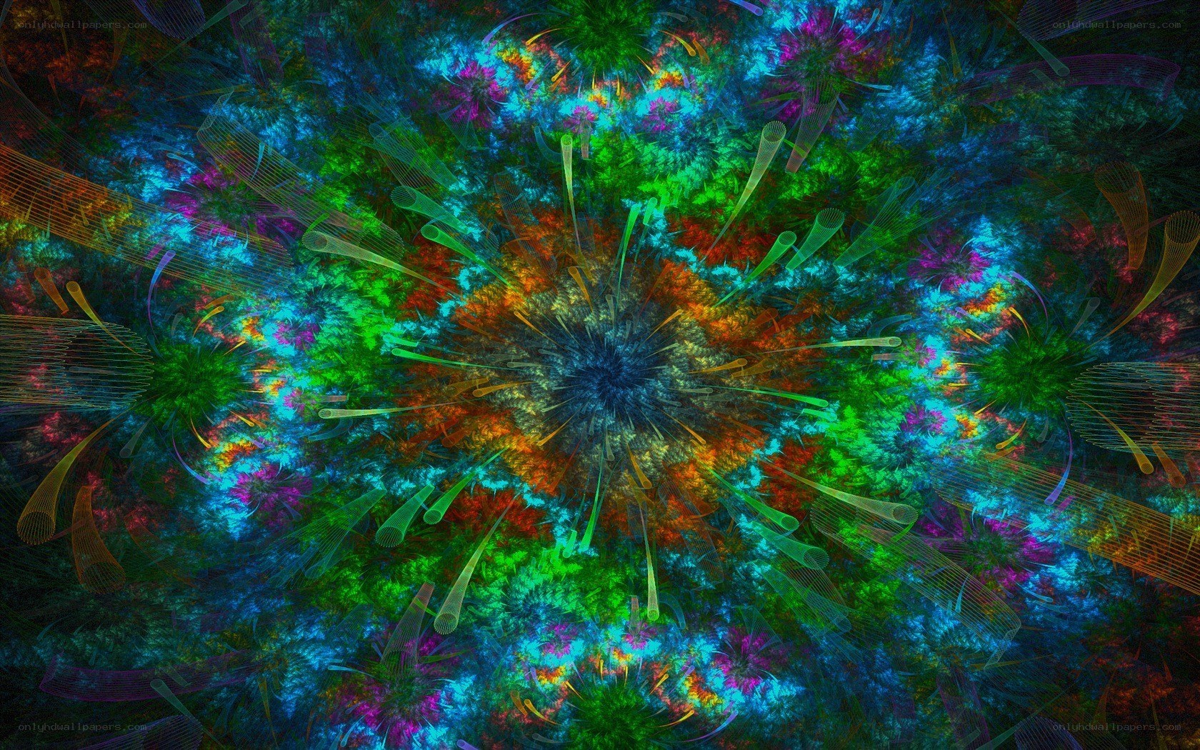 vibrant fractal explosion