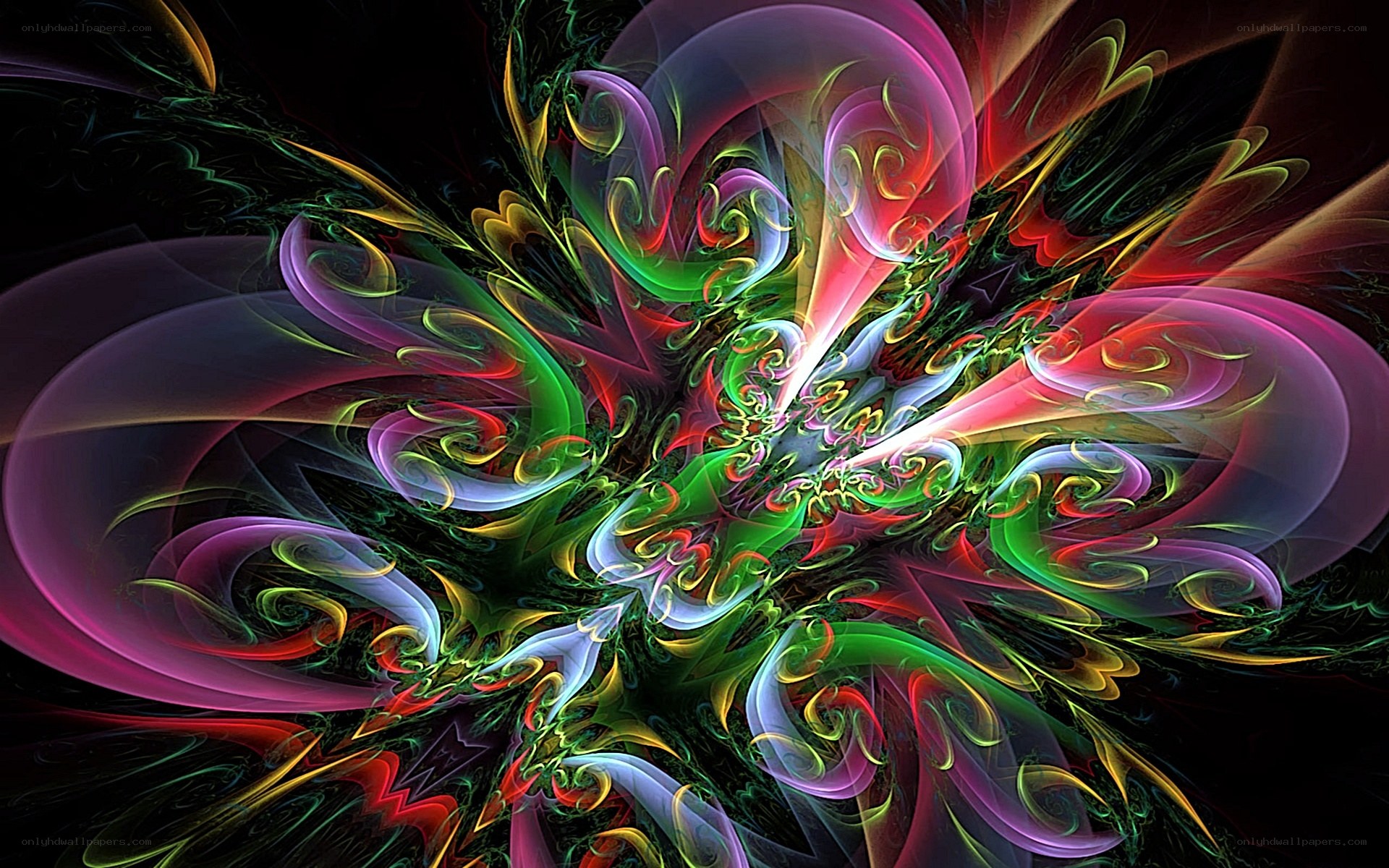 vibrant fractal explosion