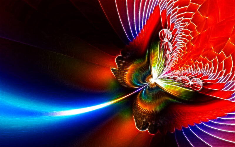 vibrant fractal light design