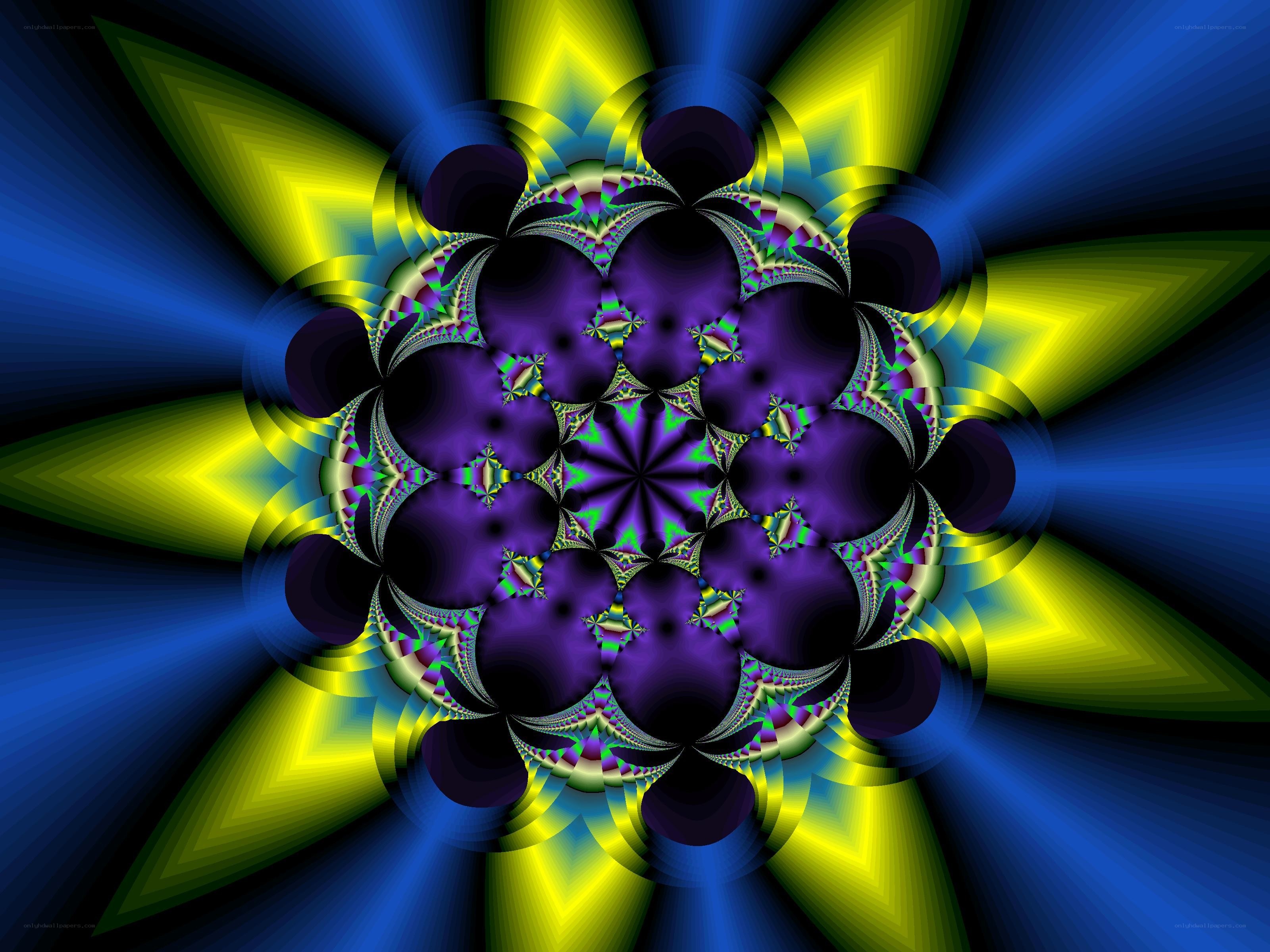 vibrant fractal mandala