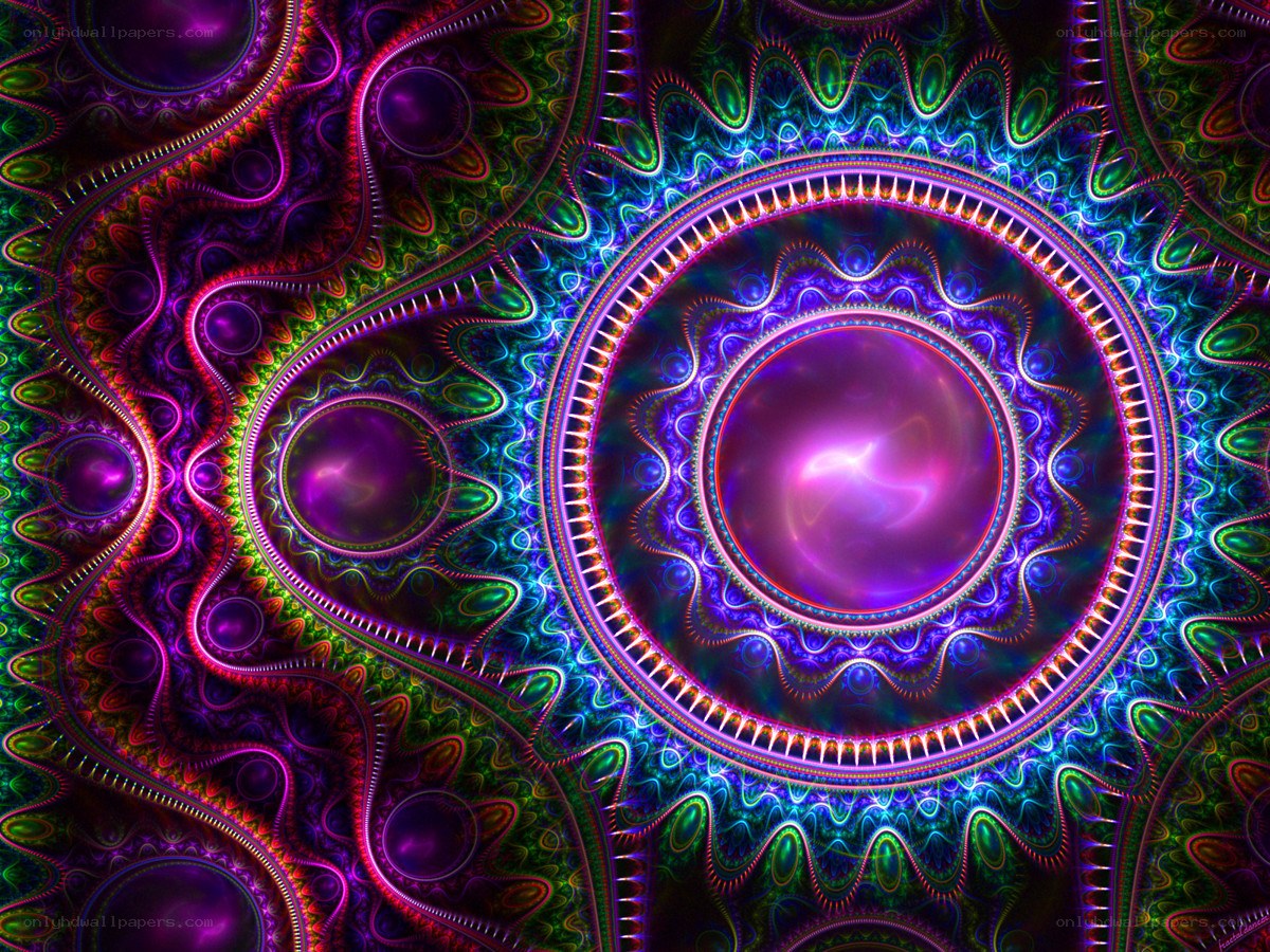 vibrant fractal mandala