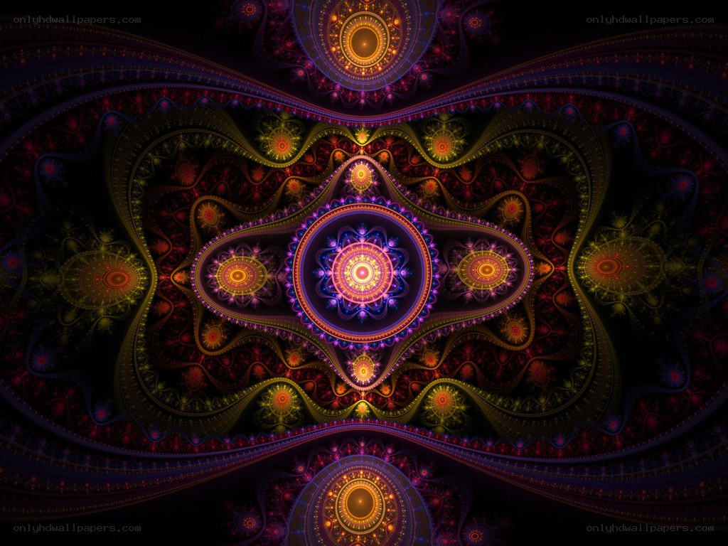 vibrant fractal mandala