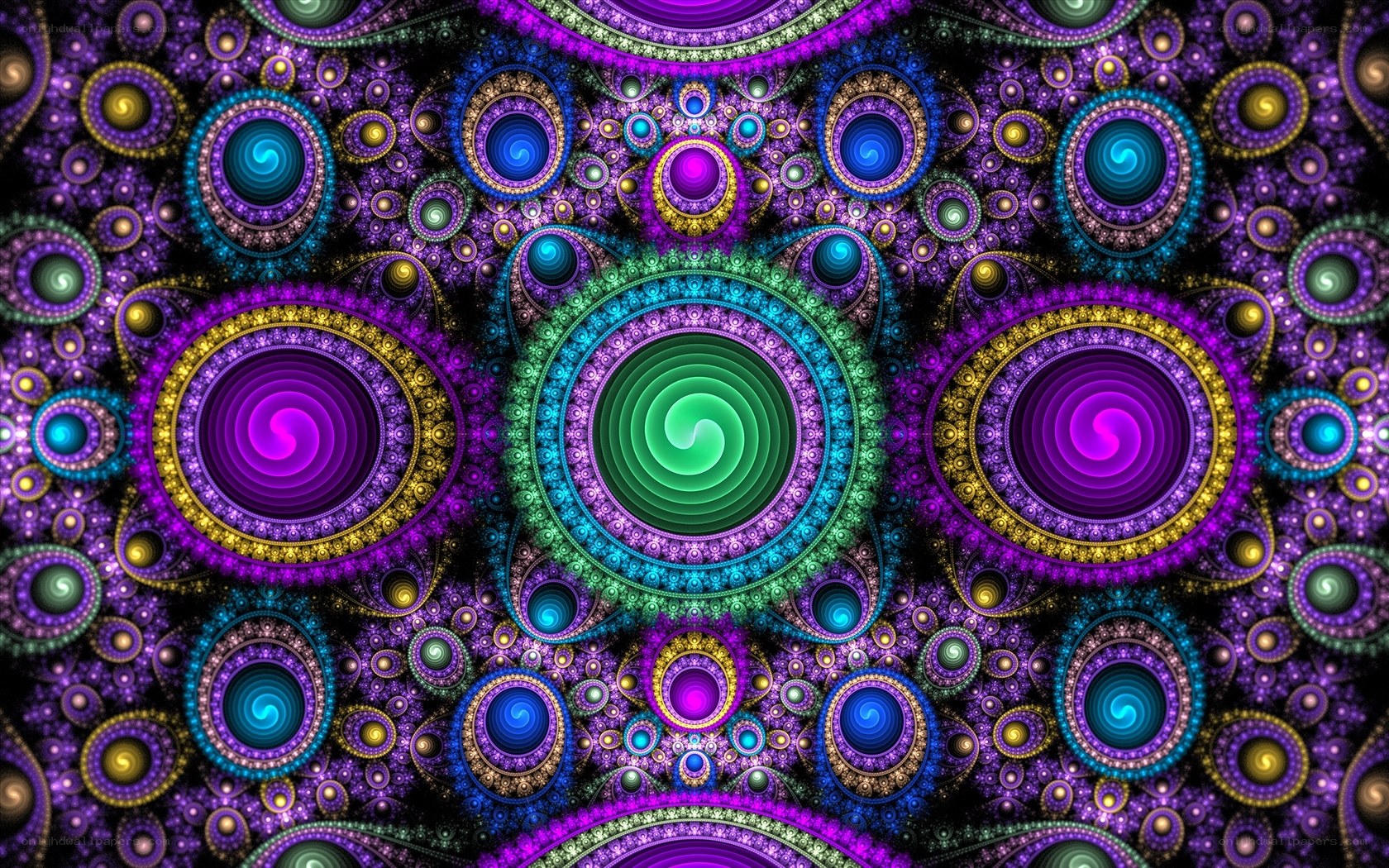 vibrant fractal mandala