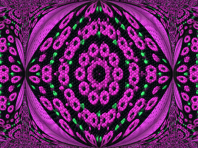 vibrant fractal mandala