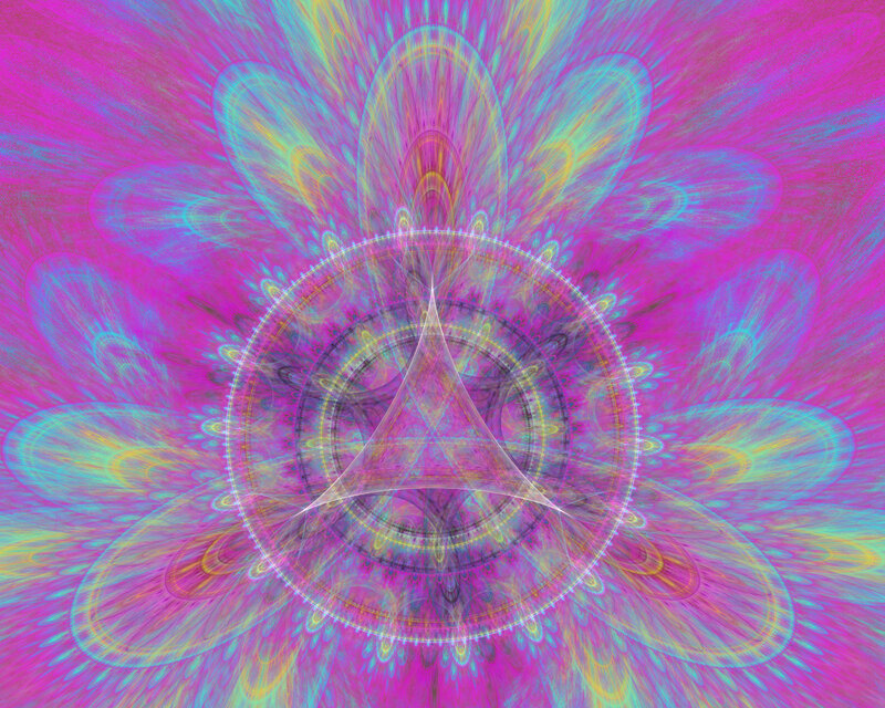 vibrant fractal mandala