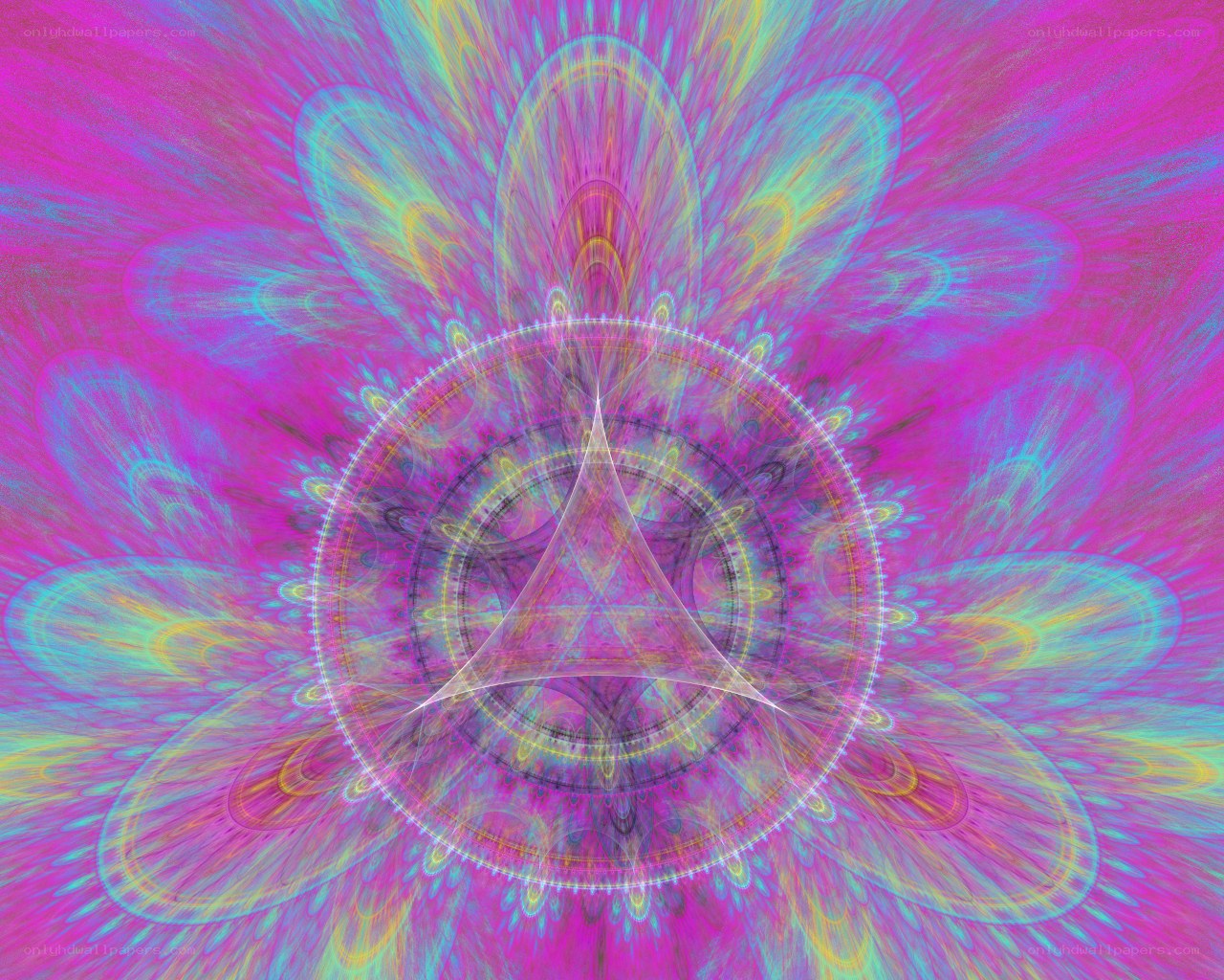 vibrant fractal mandala