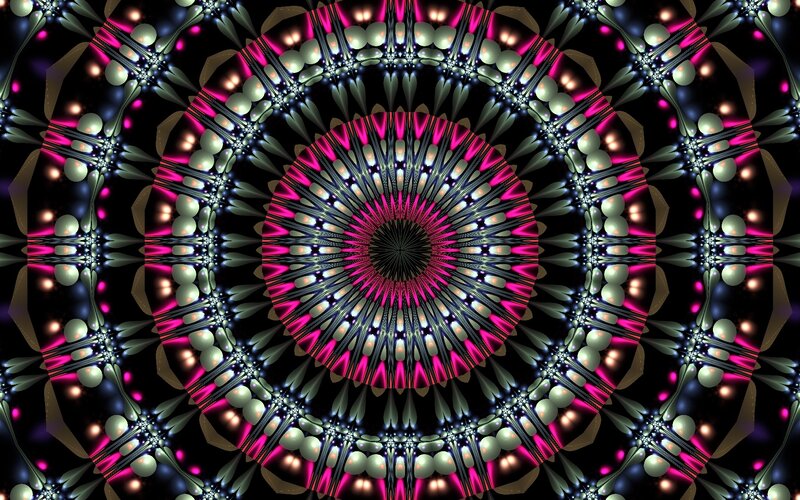 vibrant fractal mandala