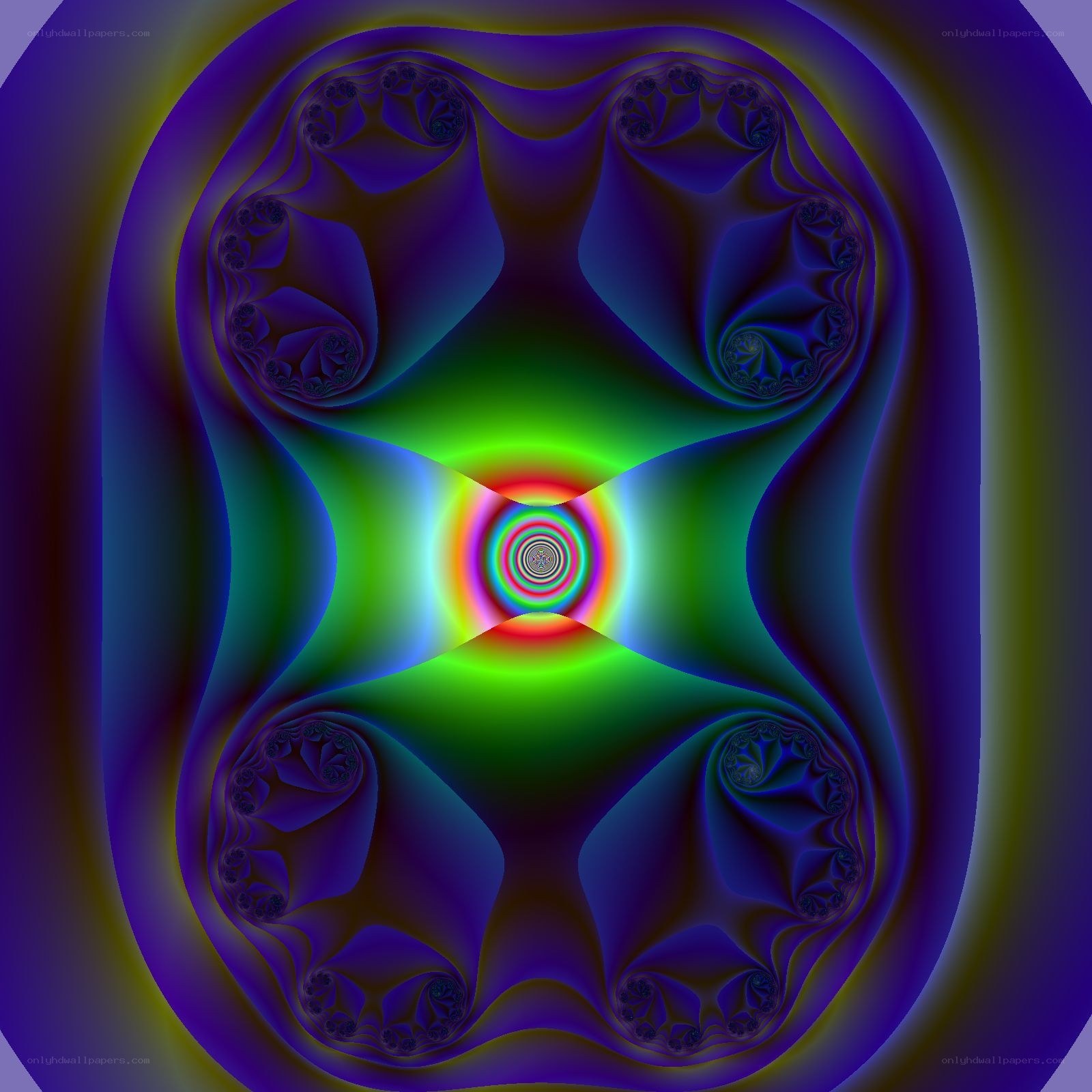 vibrant fractal pattern