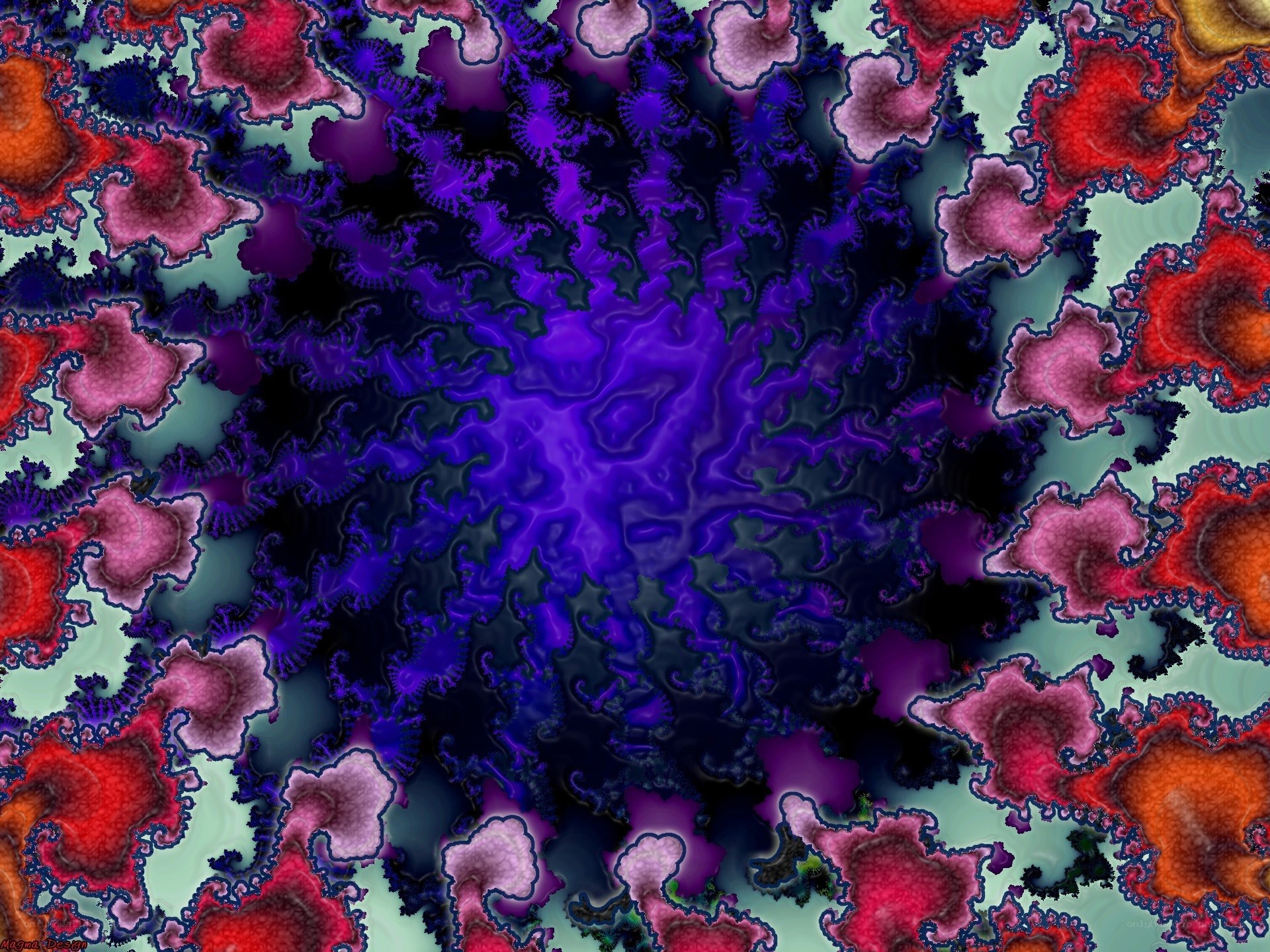 vibrant fractal pattern