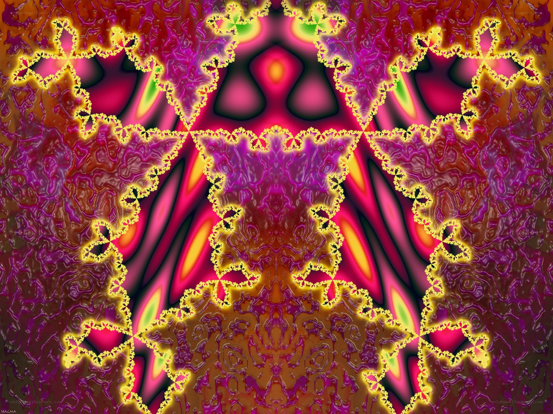 Vibrant fractal pattern