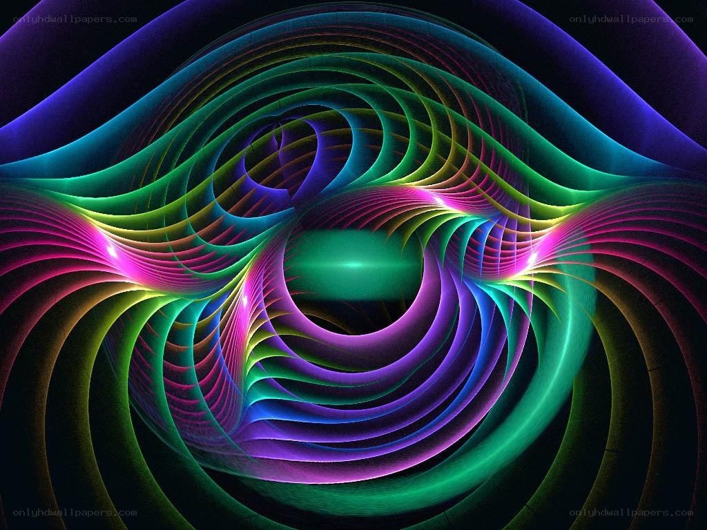 vibrant fractal spiral pattern