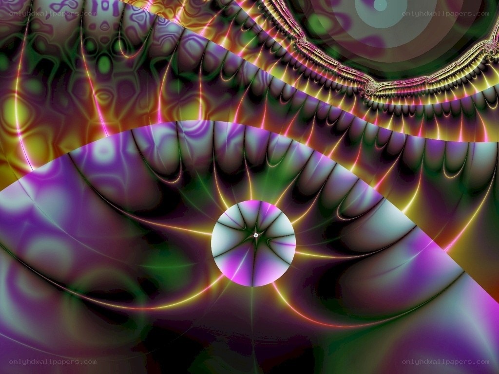 vibrant fractal spiral pattern