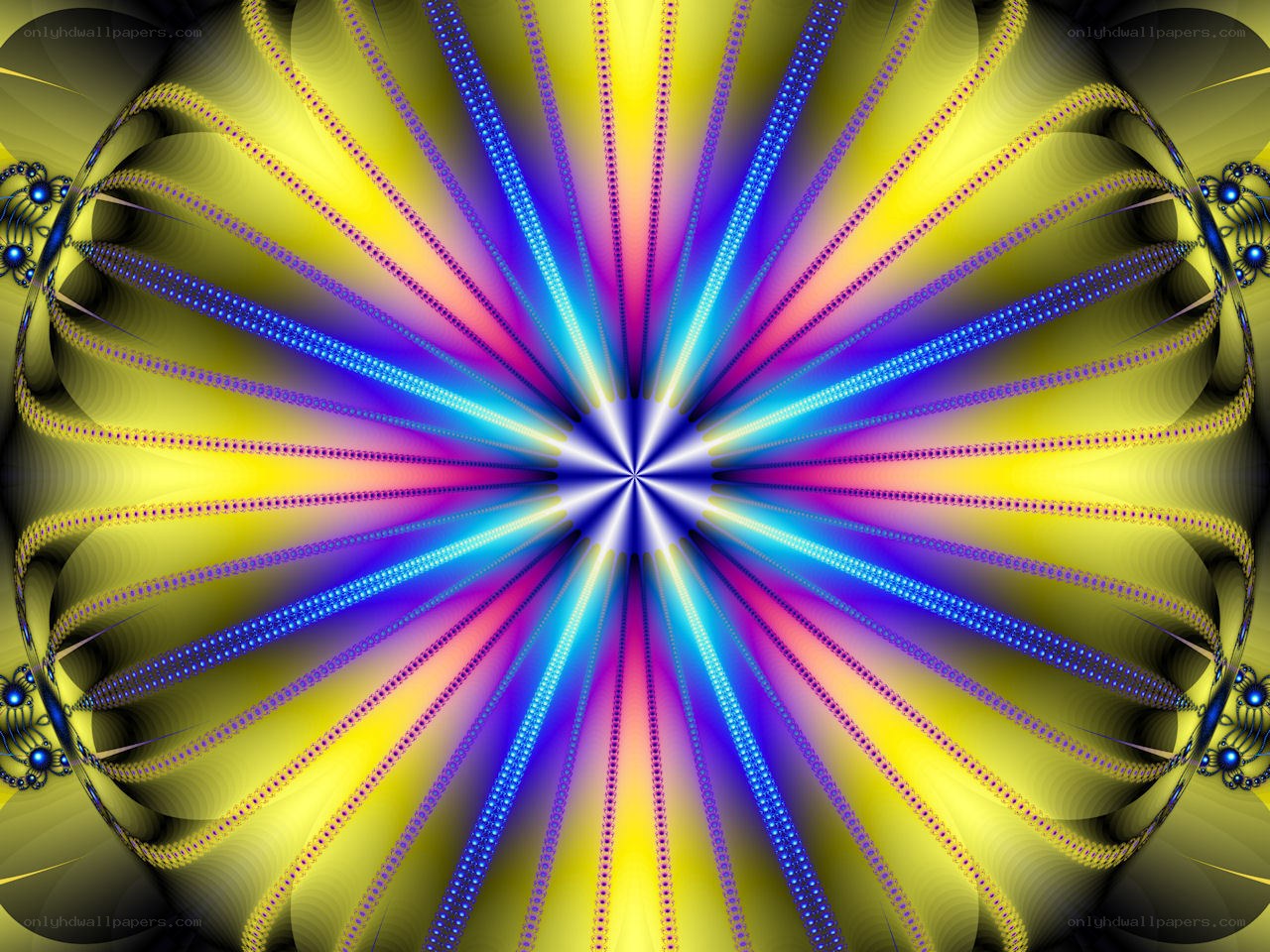 vibrant fractal starburst