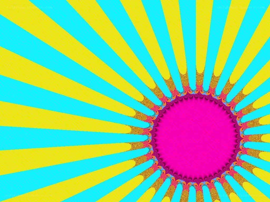 vibrant fractal sunburst