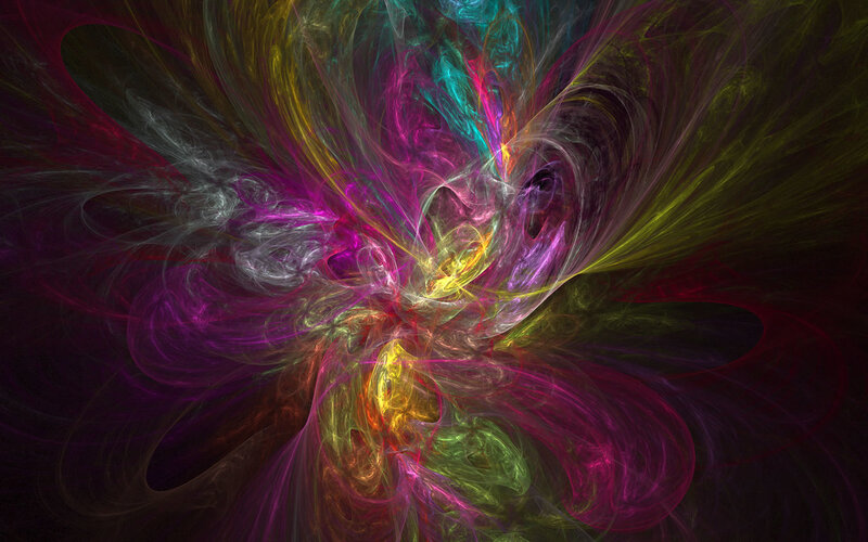 vibrant fractal swirl