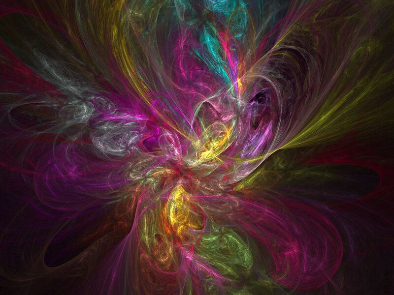 vibrant fractal swirl