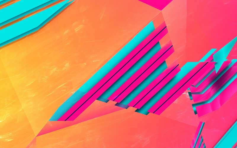 vibrant geometric abstract art